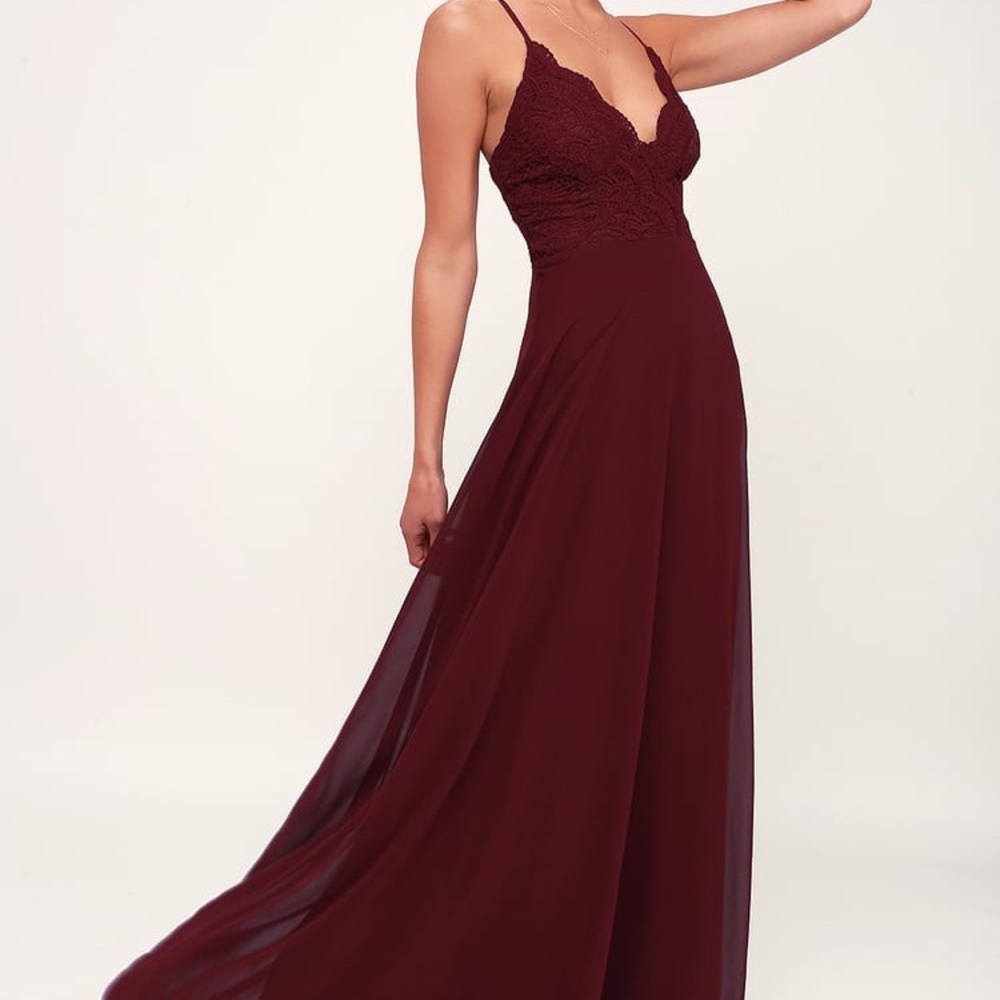 NWT Burgundy Maxi dress
